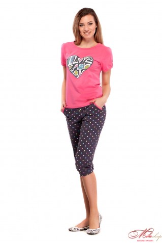 Комфортная пижама с капри MTF 01515П